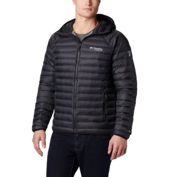 Columbia Jas Heren, Alpha Trail Hooded Down Zwart, 92DUFCLZY